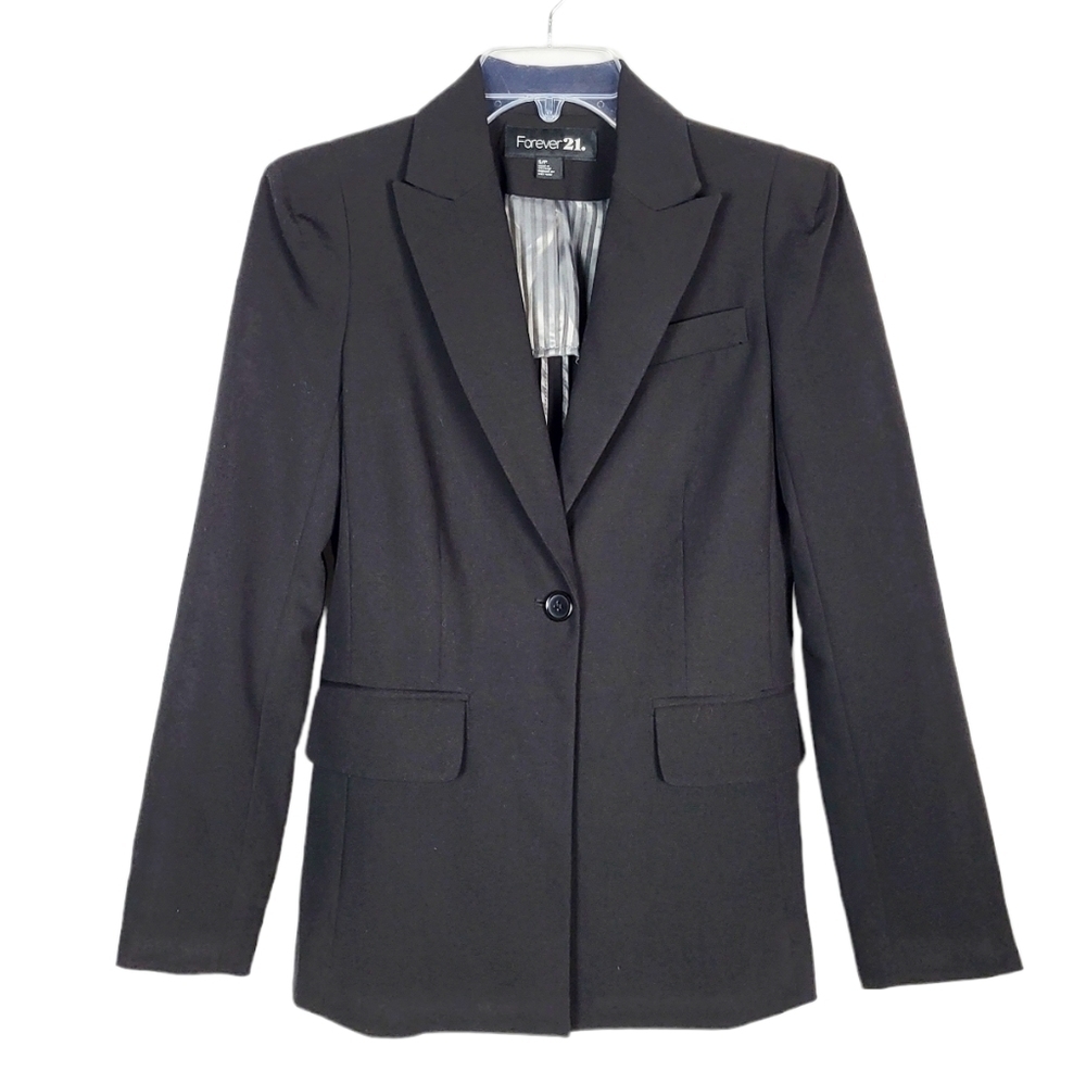 FOREVER 21 black blazer career office polished